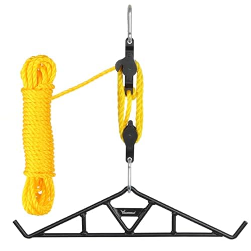 Highwild Game Hanging Gambrel and Hoist Kit with Pulleys and Rope