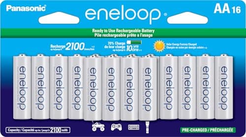 Panasonic Eneloop AA Ni-MH rechargeable, 16-pack