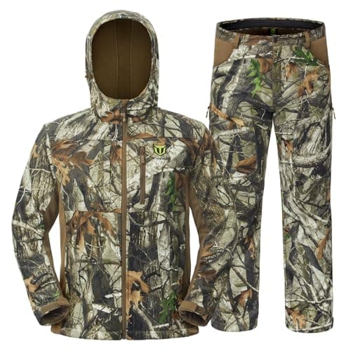 TideWe Silent Fleece-Lined Hunting Jacket