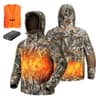 TIDEWE Heated Hunting Jacket with Back-Pocket Heated Seat (Next Camo G2)