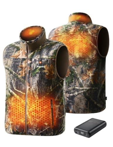 TIDEWE ThermCore Heated Hunting Vest (Double-Sided Fleece)